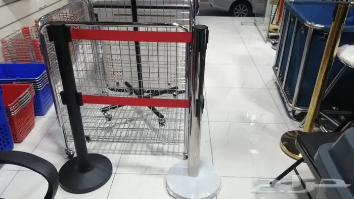 عمدان حواجز تنظيم ممرات فضي ذهبي سحاب 6