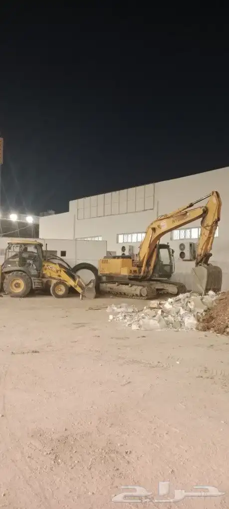 بوكلين للايجار حفر اراضي ترحيل مخلفات داخل المدينة المنورة 0