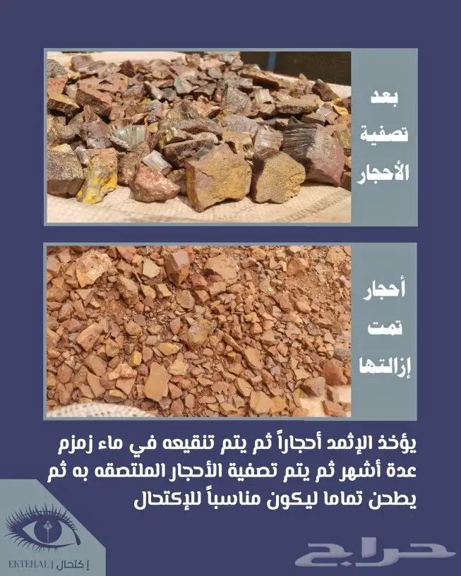 كحل إثمد أصلي بماء زمزم صافي ومضمون ومجرب 1