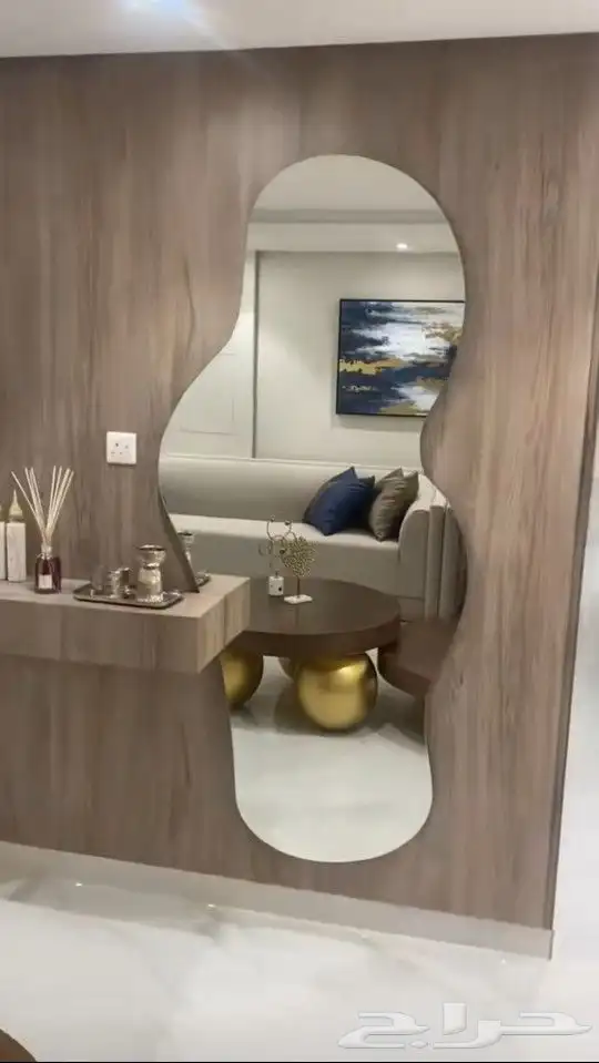 مدخل استقبال مع مرايا ورف 2