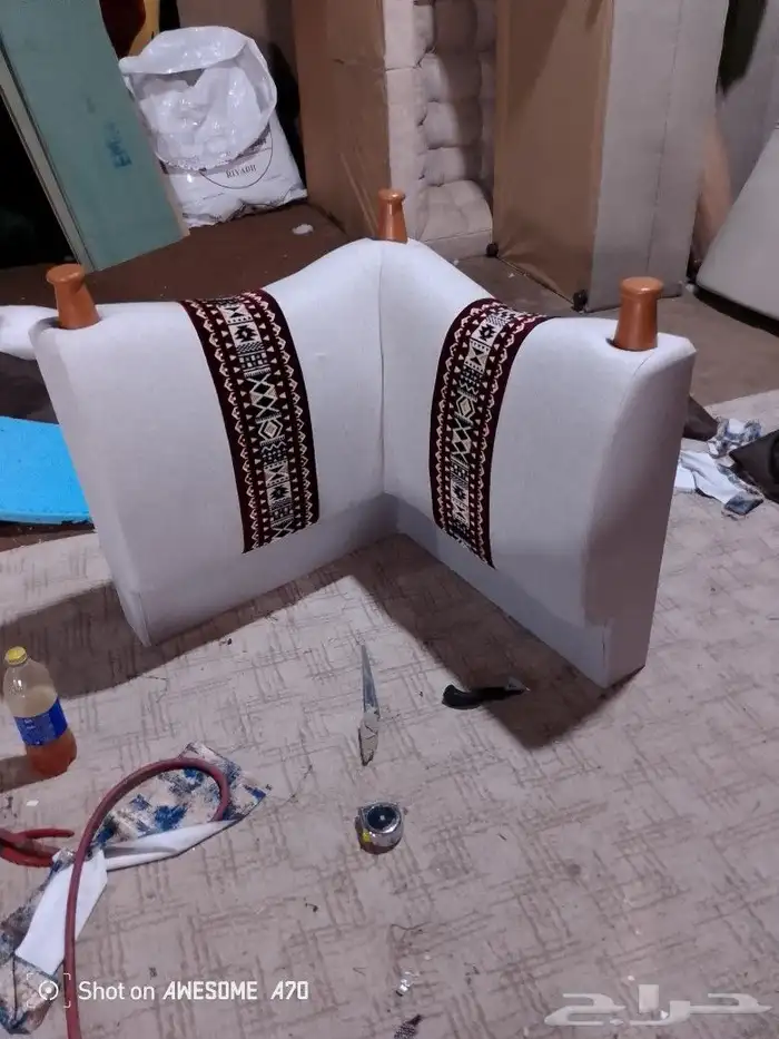 مفروشات الرياض  تفصيل جميع انواع الكنب والجلسات الارضي والست 8