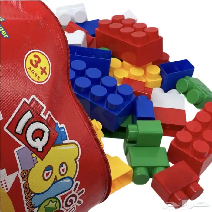 لعبة كيس مكعبات التركيب للأطفال مع 138 قطعة ( العاب تركيب ) 1