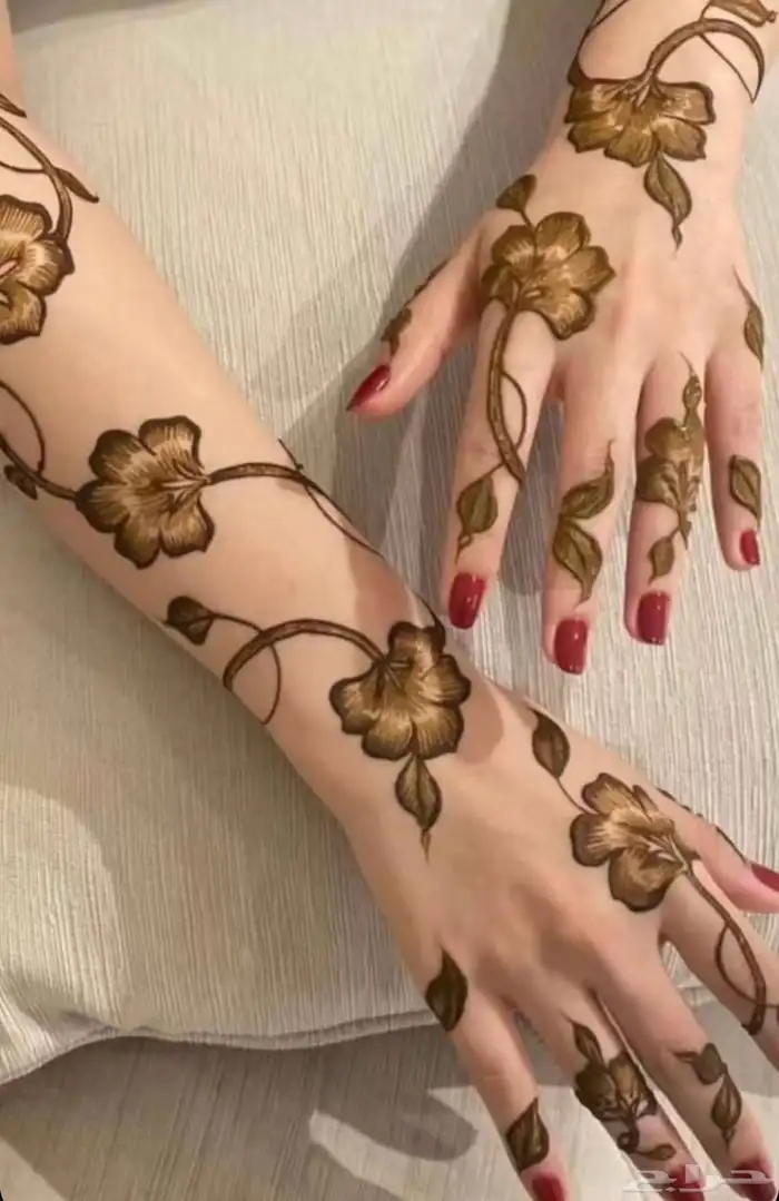 نقش حنا وصبغه اسود ودم الغزال 2