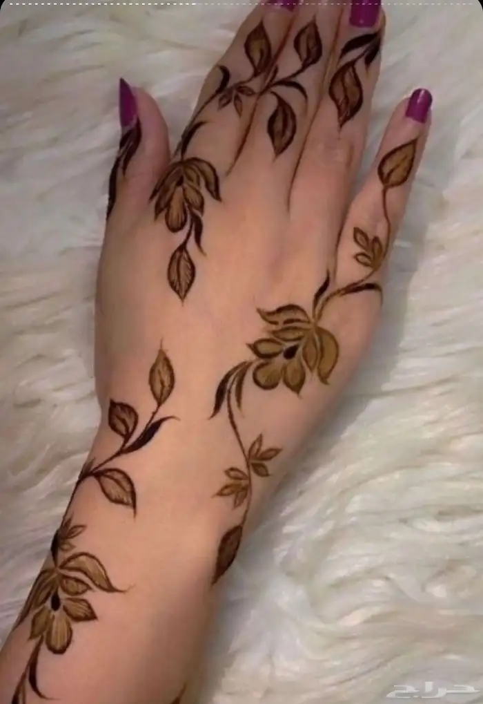نقش حنا وصبغه اسود ودم الغزال 0