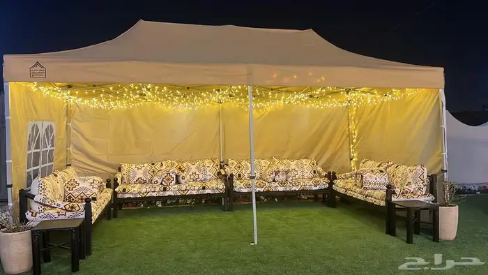 مظلات و خيام شتوية متنقله وبجودة عالية وحديد متين جلسات خار 1