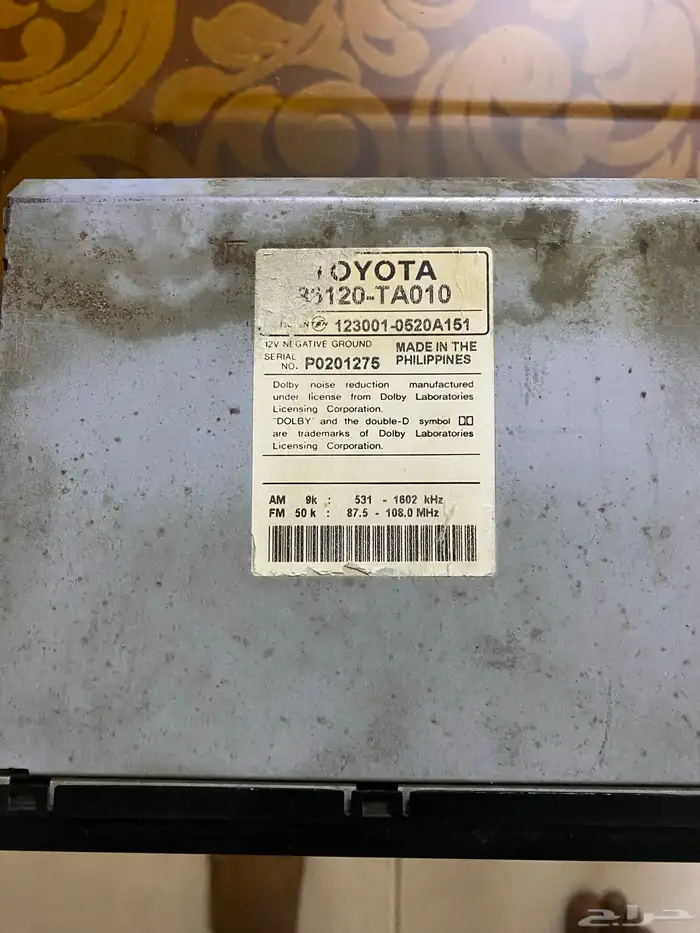 مسجل كورولا 2009 حق السياره الأصلي 2