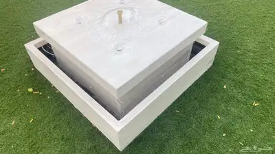 نافورة فايبر جاهزة بدون سباكة مع إضاءة LED 0