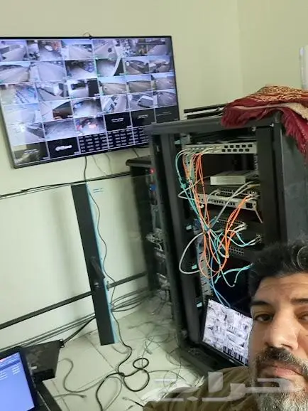 تركيب وتمديد كاميرات انتركم شبكات سماعات جهاز بصمه 23