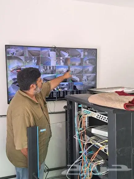 تركيب وتمديد كاميرات انتركم شبكات سماعات جهاز بصمه 32