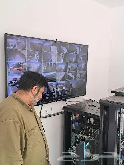 تركيب وتمديد كاميرات انتركم شبكات سماعات جهاز بصمه 64