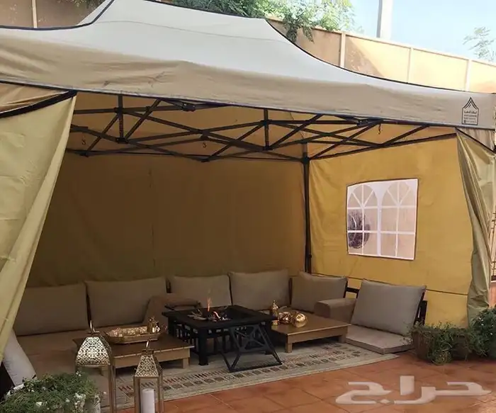 مظلات و خيام شتوية متنقله وبجودة عالية وحديد متين جلسات خار 4
