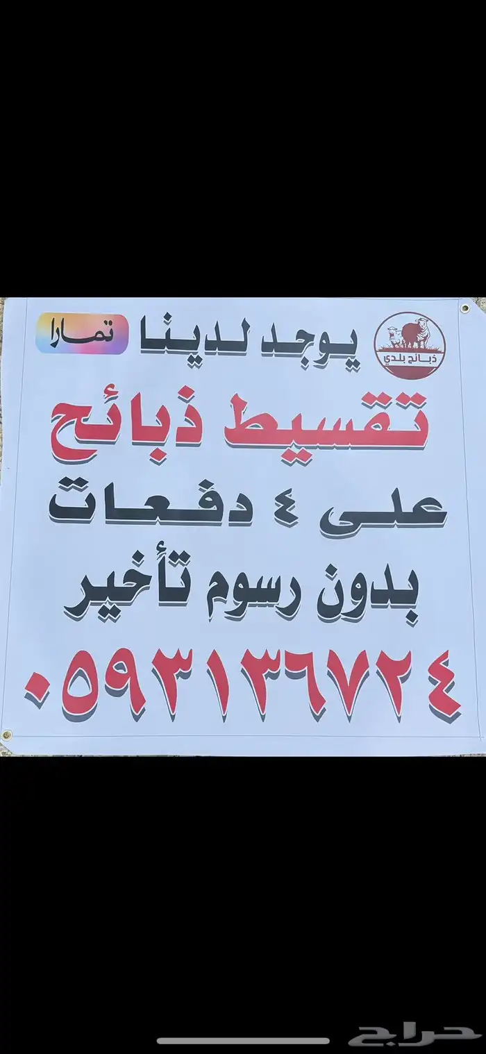 ذبايح بلدي جميع انواع الذبايح تقسيط 2