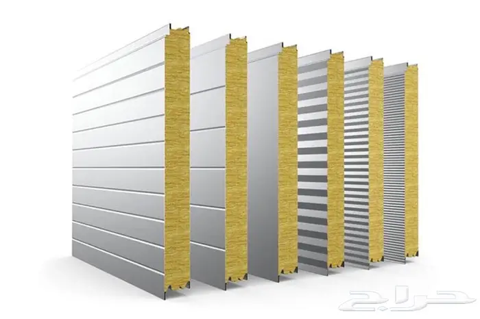 للبيع سندوتش بانل جديد سادة سماكة 5 سم طول 420 سم 0