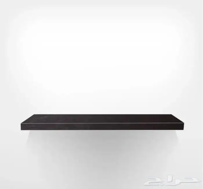 رفوف جداري خشبي أسود أبيض بني محروق 0