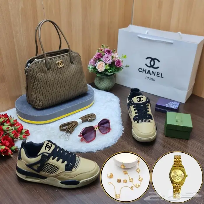 شنطات شان يل طقم شوز لخروجات رياضة شنطة ماركة حذاء فخم احذية 1