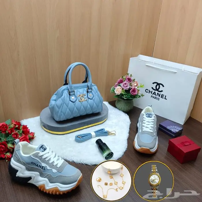 شنطات شان يل طقم شوز لخروجات رياضة شنطة ماركة حذاء فخم احذية 2