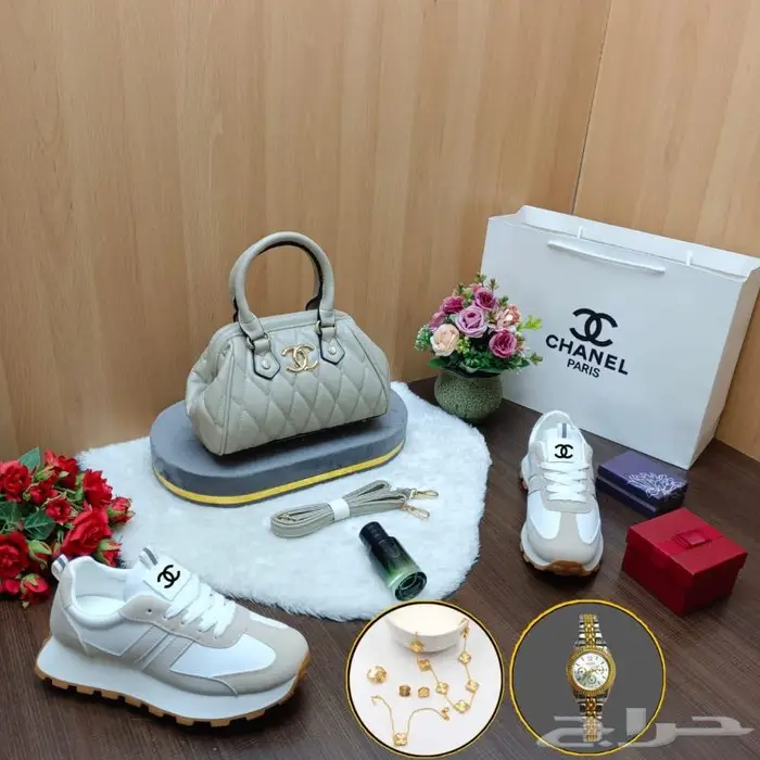 شنطات شان يل طقم شوز لخروجات رياضة شنطة ماركة حذاء فخم احذية 3