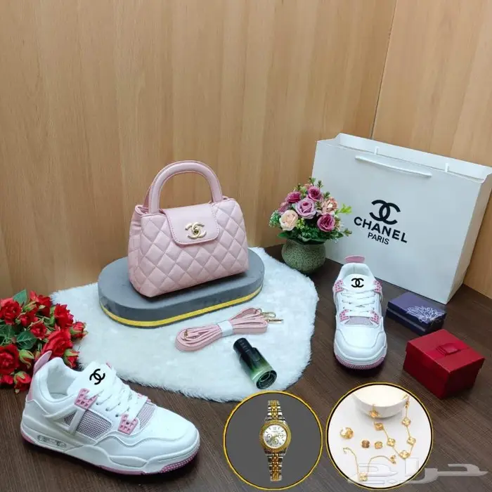 شنطات شان يل طقم شوز لخروجات رياضة شنطة ماركة حذاء فخم احذية 5