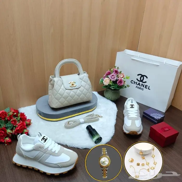 شنطات شان يل طقم شوز لخروجات رياضة شنطة ماركة حذاء فخم احذية 6