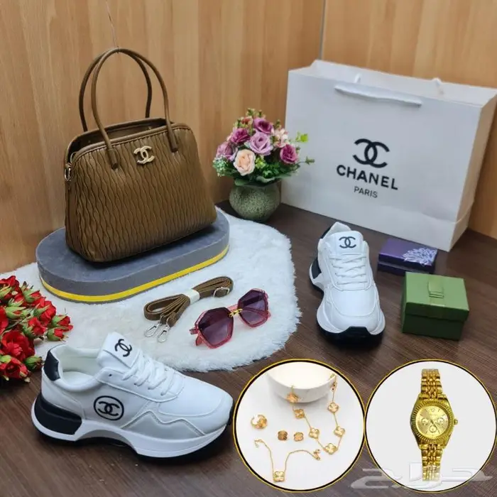 شنطات شان يل طقم شوز لخروجات رياضة شنطة ماركة حذاء فخم احذية 9