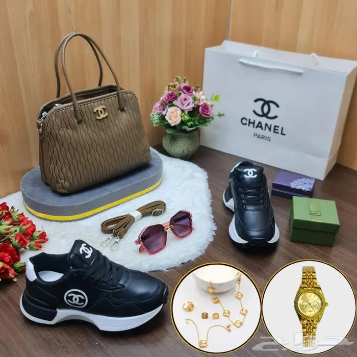 شنطات شان يل طقم شوز لخروجات رياضة شنطة ماركة حذاء فخم احذية 11