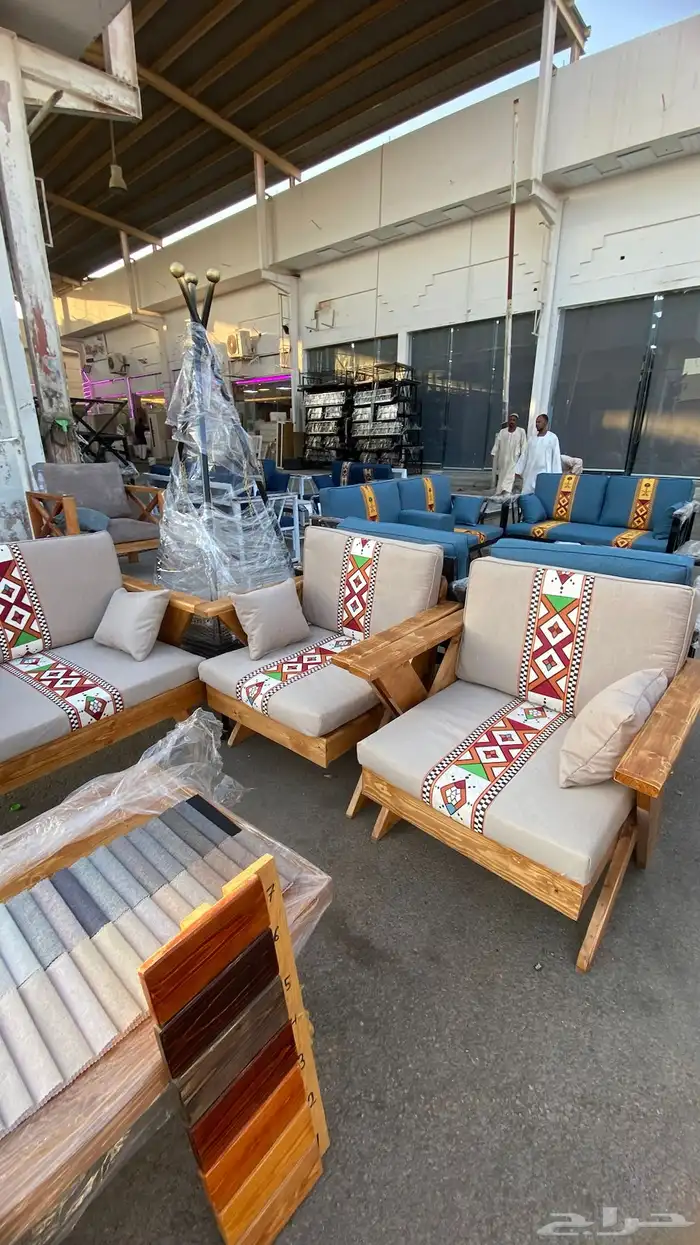 جلسة خشب جلسات خارجية جلسات للحوش او للصطح 2