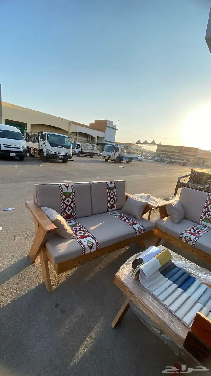 جلسة خشب جلسات خارجية جلسات للحوش او للصطح 3