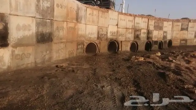 مواسير خرسانية وعبارات سيول 32