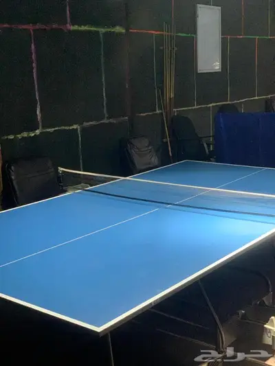 طاولة بلياردو رخام وطاولاين تنس للبيع 4