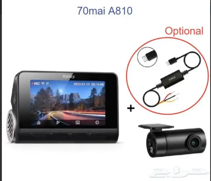 داش كام 70mai A810 4K كاميرا - Dashcam - اسود 0