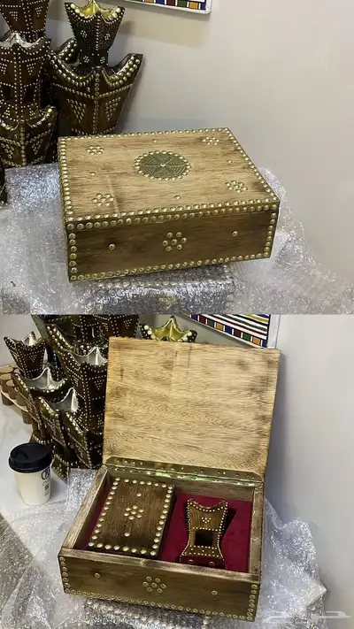 بكج اهدائات خشبي مع مباخر حائليه 3