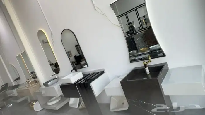 تفصيل مغاسل رخام طبيعي صناعي تفصيل مرايات حسب الطلب واللون 14