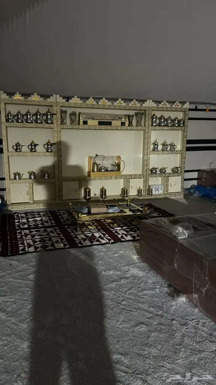 بيوت شعر ابيض وسود وخيم ودكات حديد 9