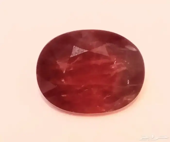 حجر ياقوت بشهادة GIA العالميه غير معالج وغير مسخن 5