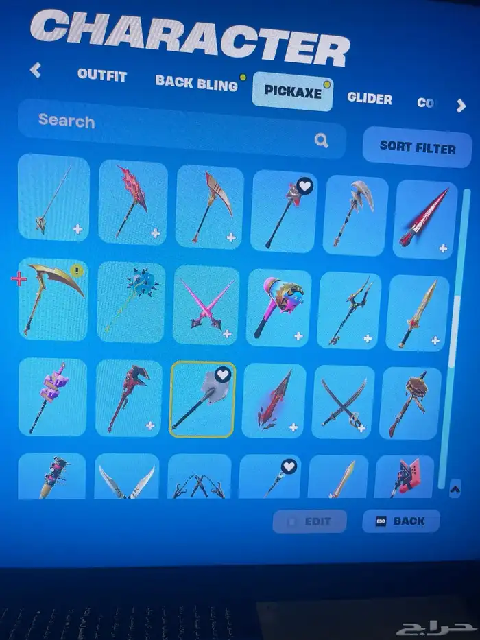 حساب فورت نايت للبيع 9