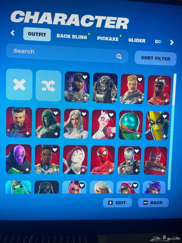 حساب فورت نايت للبيع 0