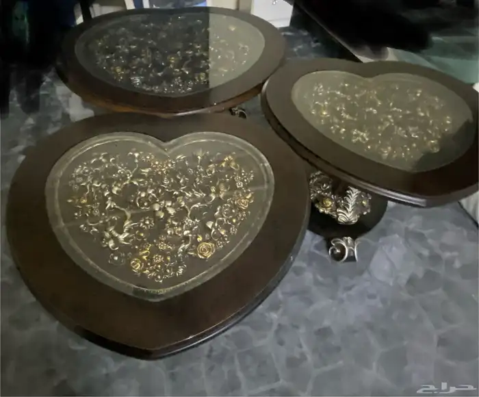 طقم طاولات 3 قطع 0