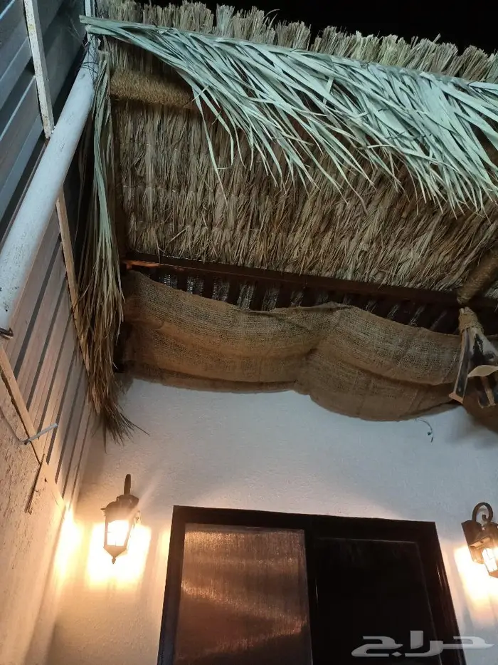 مظلات وسواتر وكراسى سعف النخيل 6