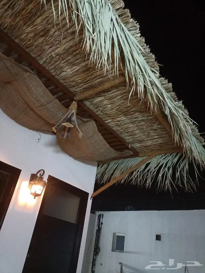 مظلات وسواتر وكراسى سعف النخيل 7