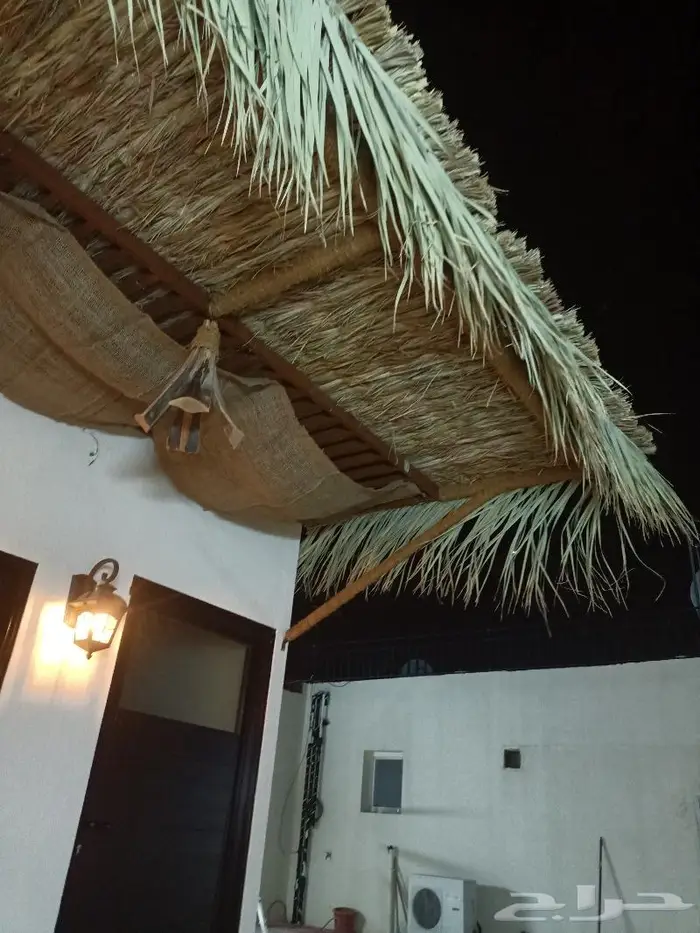 مظلات وسواتر وكراسى سعف النخيل 8