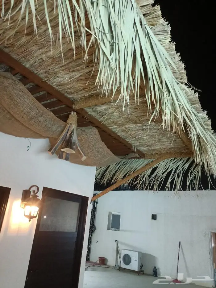 مظلات وسواتر وكراسى سعف النخيل 9
