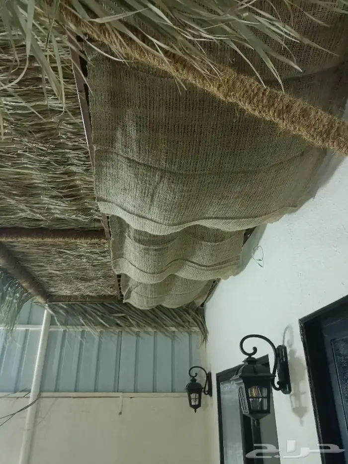 مظلات وسواتر وكراسى سعف النخيل 19