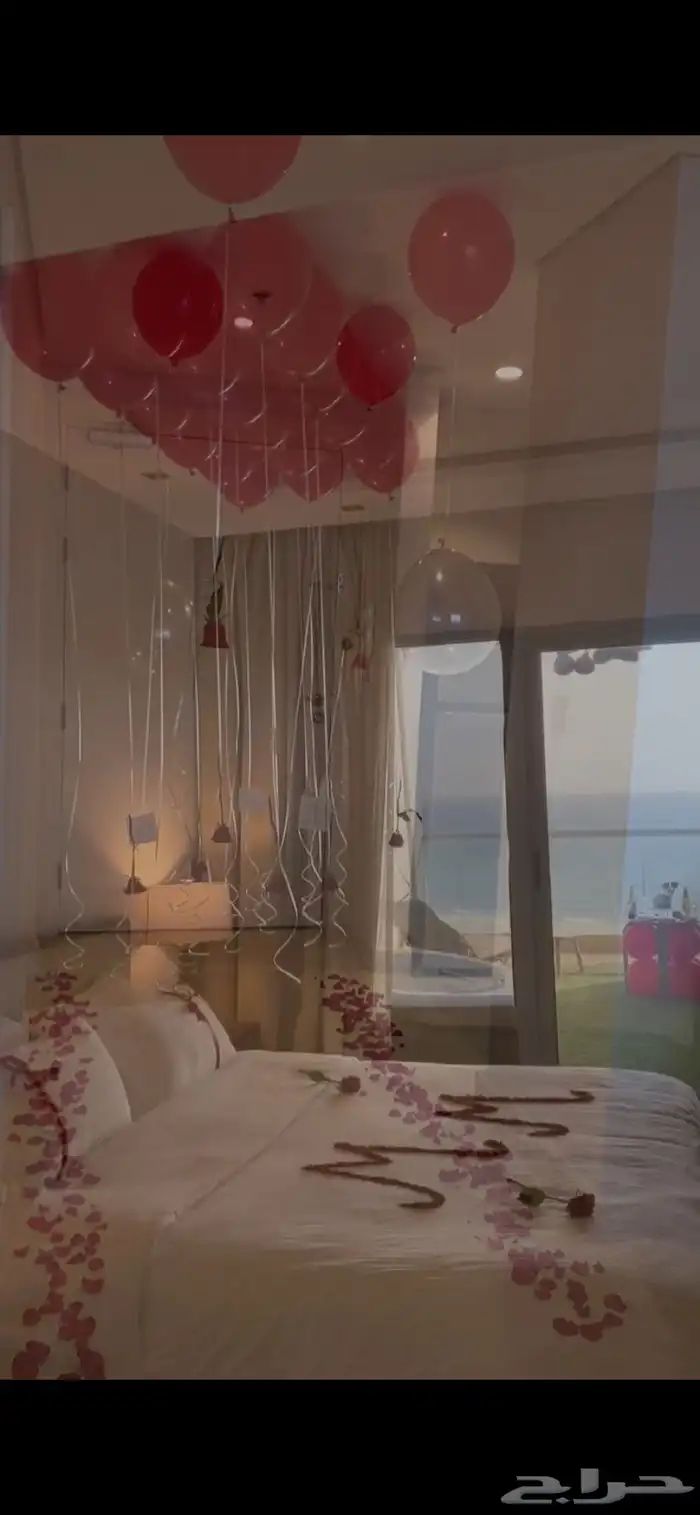 تنسيق ذكرى زواج   غرف عرسان في برج داماك 3