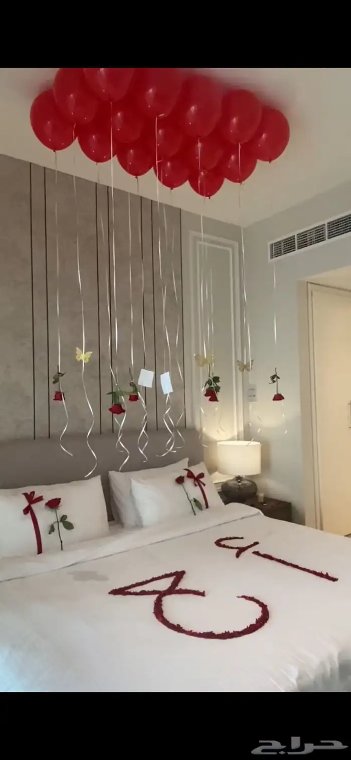 تنسيق ذكرى زواج   غرف عرسان في برج داماك 12