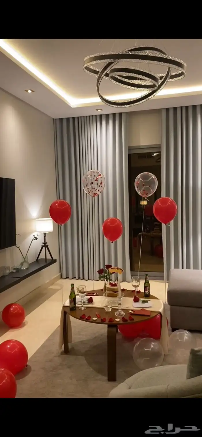 تنسيق ذكرى زواج   غرف عرسان في برج داماك 6