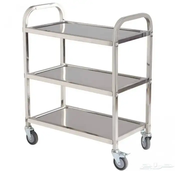 عربة خدمه عربة استيل طاولات ستيل عربه ستيل اعمال ستانلس ستيل 1