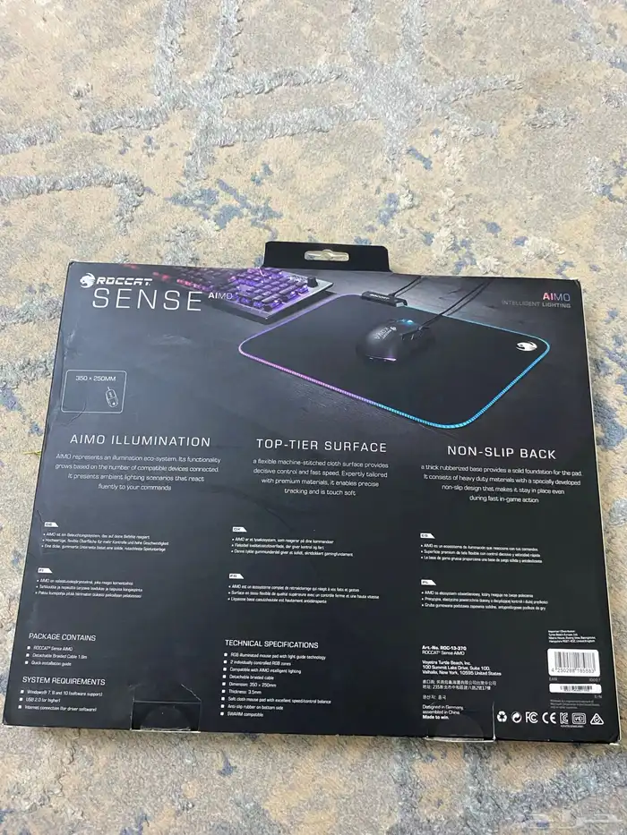 للبيع شاشة قيمنق Devo وماوس باد Roccat 3