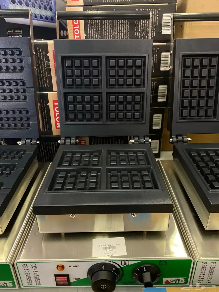 مكينة وافل آلة بان كيك سخان صوص شوكلات افران كوكيز كوفي فرن 0