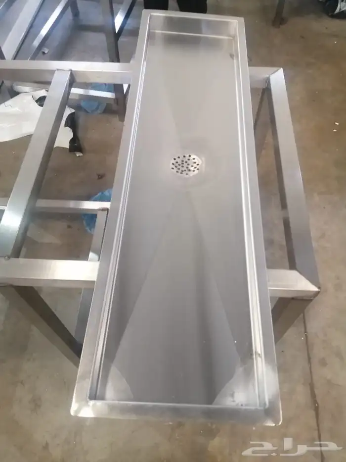 استيل تفصيل طاولة دولاب مدخنة هود ثلاجة رف استيل صفاية 12