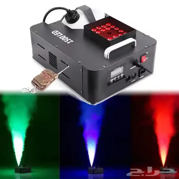 جهاز الضباب( الدخان) بجهاز تحكم عن بعد مع أضواء LED 0